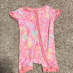 Floral Pink Kids Bamboo Romper